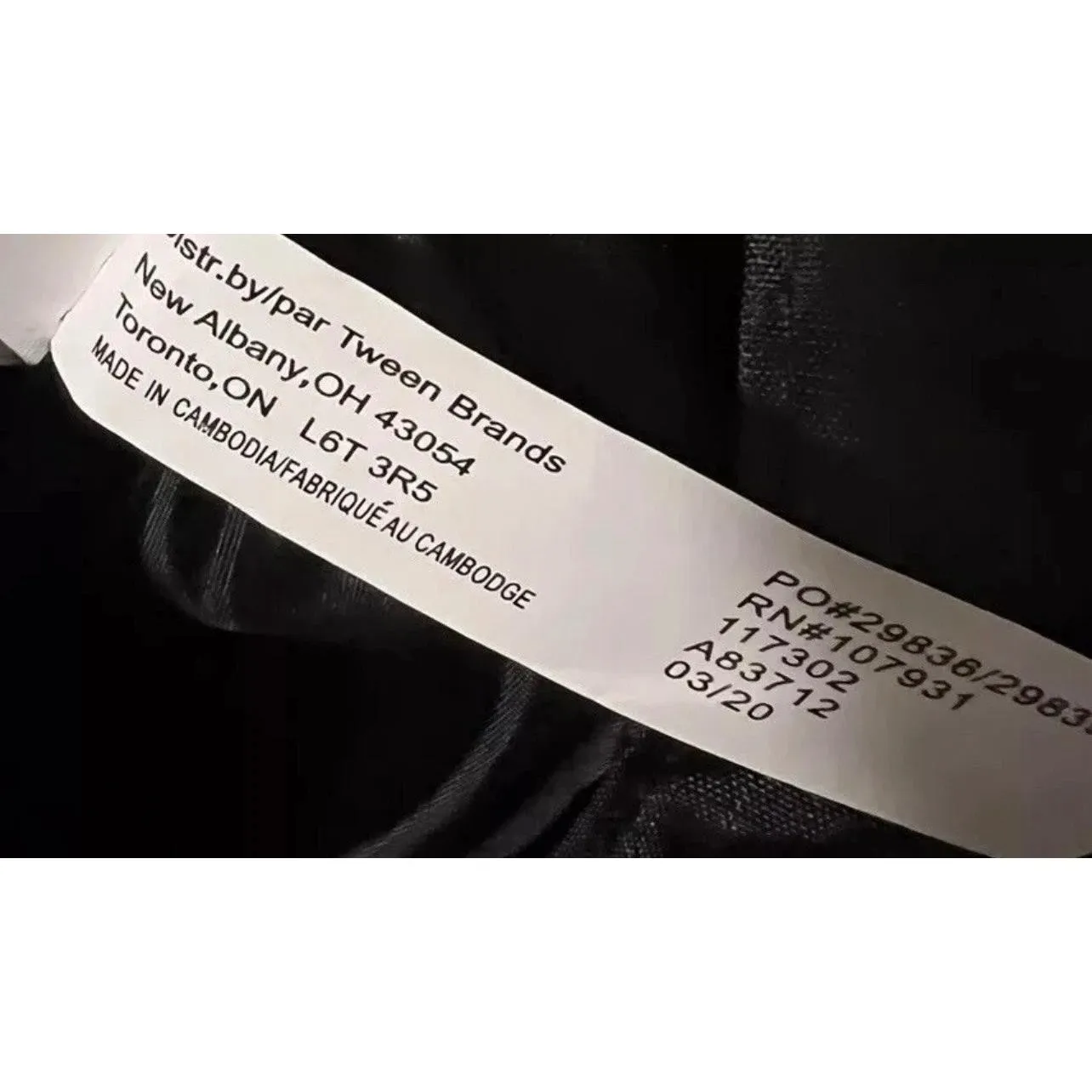 Justice Tote Bag Black White Logo Print Bottom Zip Compartment Travel New - Image 5