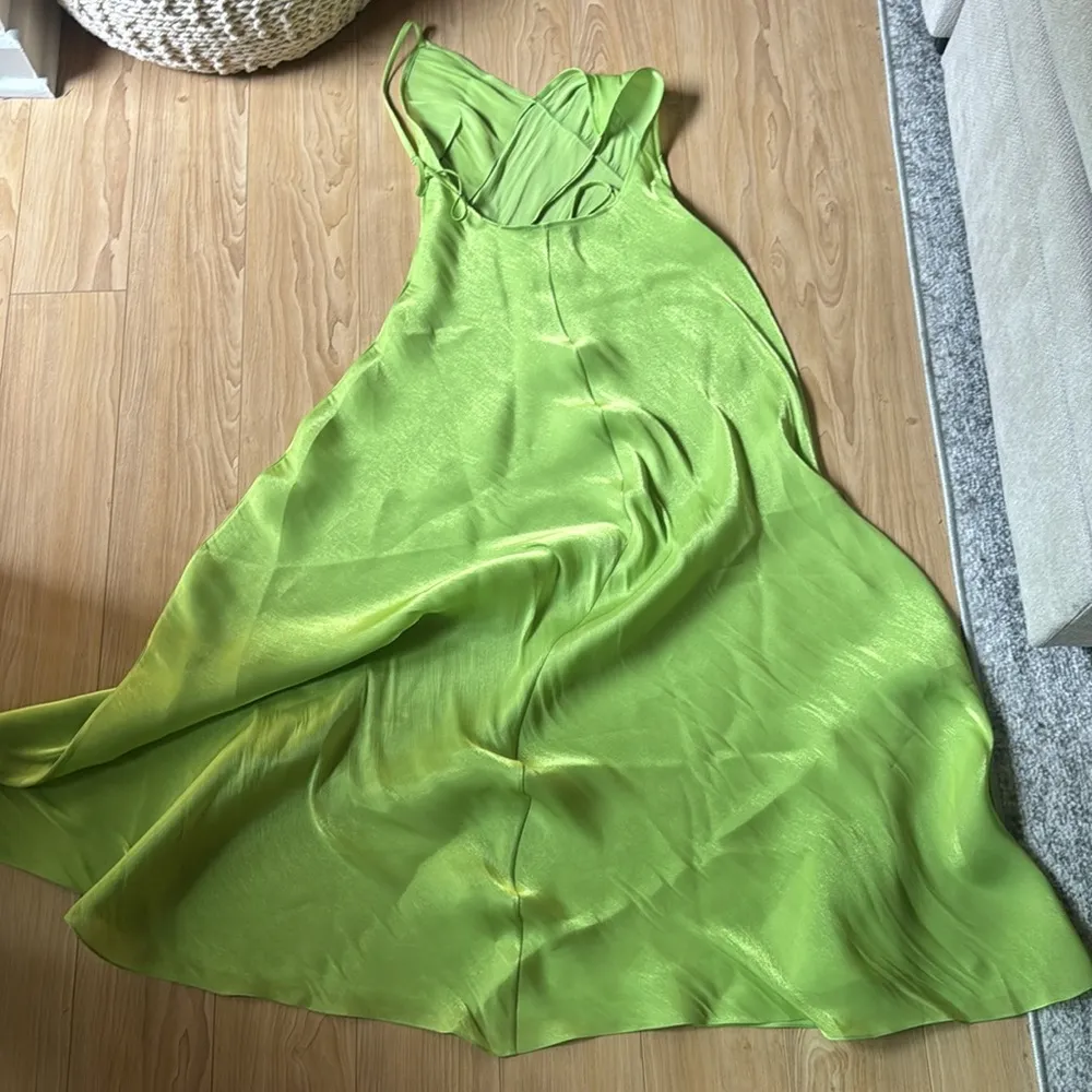 Apple Maxi Slip Dress Green - Image 5