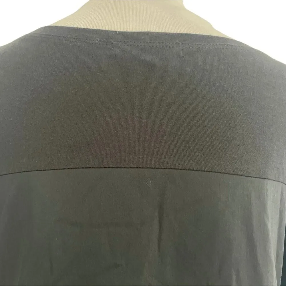 Comfy USA Size Small Top Blouse Tunic Black Short Sleeve Boho Lagenlook - Image 5