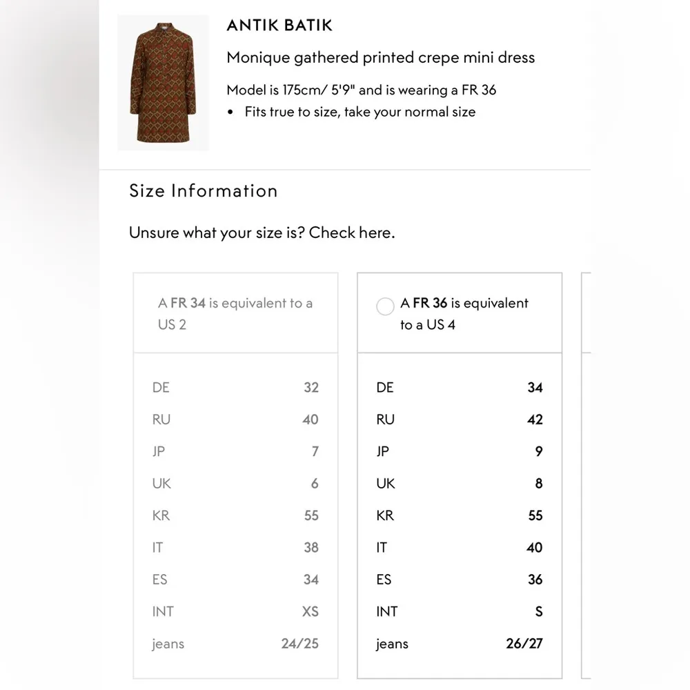 NEW  Monique gathered printed crepe mini dress sz XS - Image 6