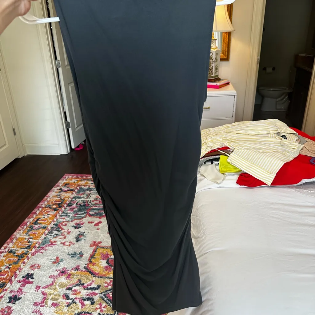 Pull&Bear Charcoal Sleeveless Mini Dress Gray Size M - Image 3