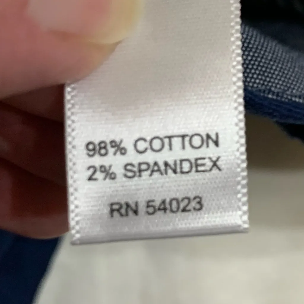 Banana Republic Y2K Women’s Navy Blue Cuffed Hem Shorts Preppy Prep Nautical 0 - Image 4