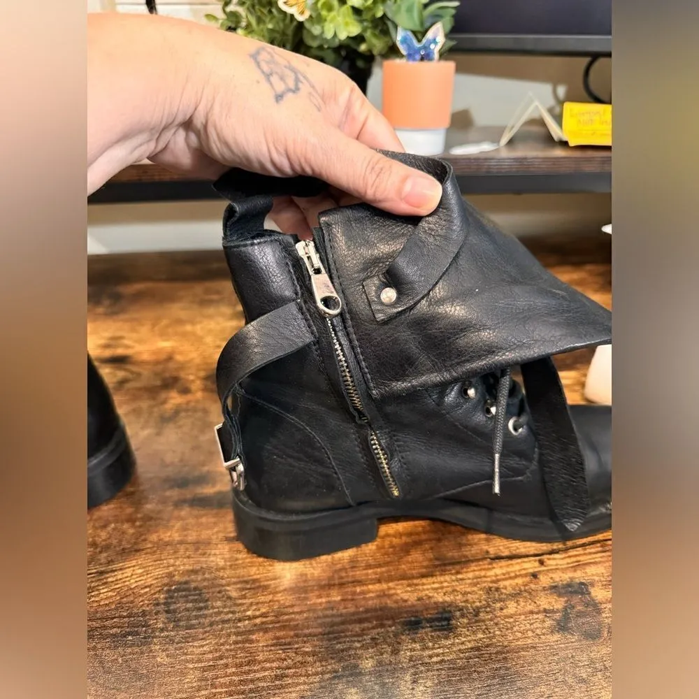Charles David Black Moto booties size 38.5‎ - Image 7