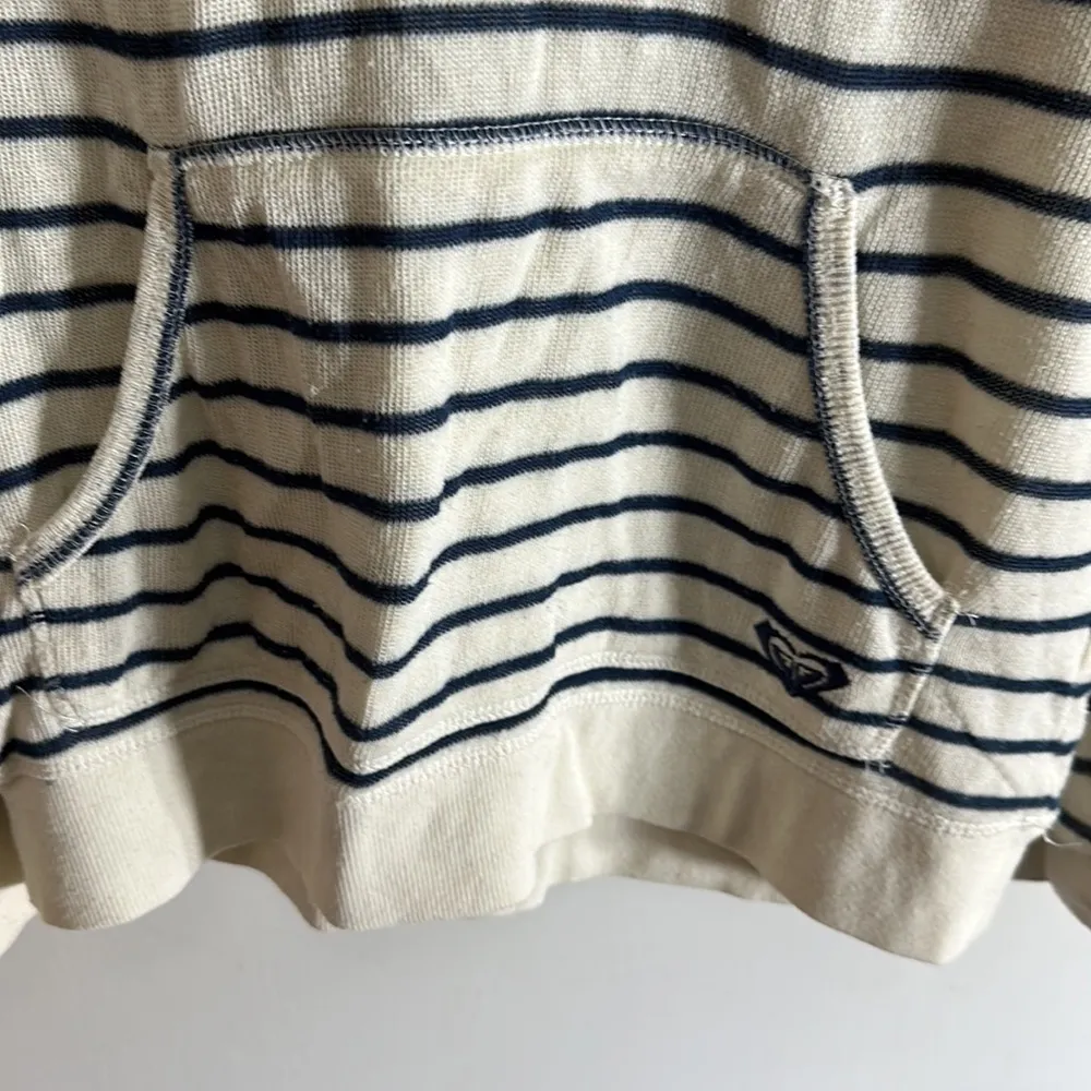 Roxy  Breath Ivory Striped Hoodie Sweater​​ - Image 3