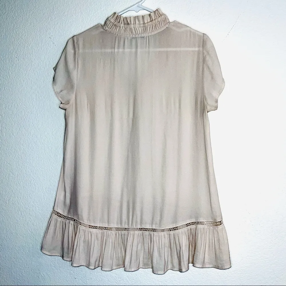 RO & DE beautiful romantic style blouse flowy and sheer - Image 4