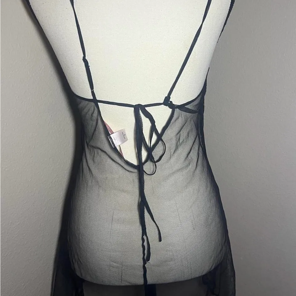 Vintage Victoria’s Secret Elegant Black Lace Chemise - Image 6