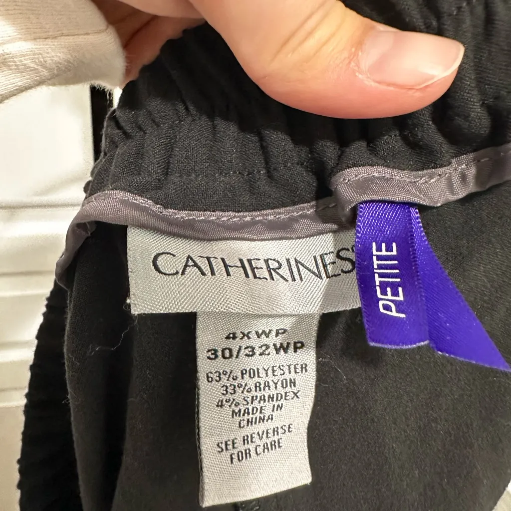 Catherine’s 4X petite black stretchy pants - Image 2