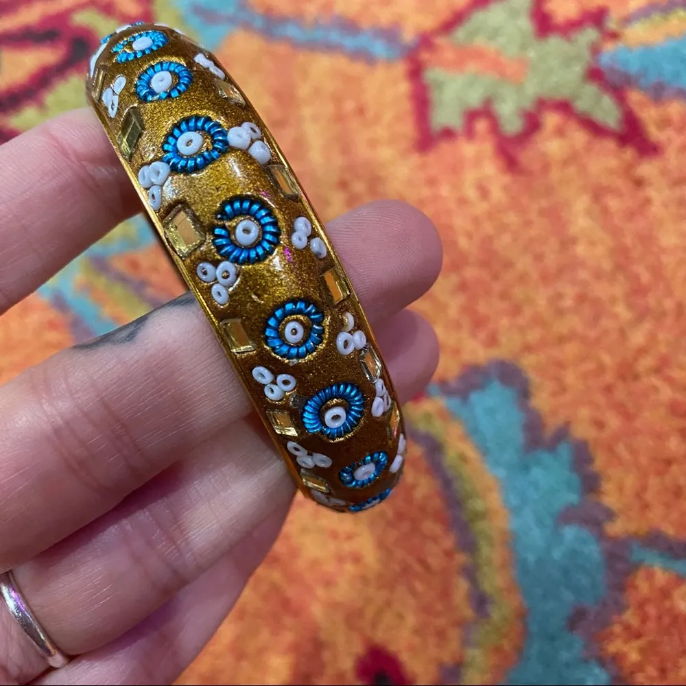 Beaded bangle bracelet - Image 5