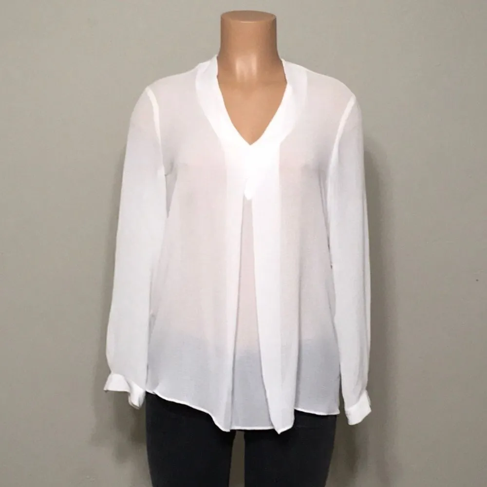 Anne Klein New.  Optic white blouse. NWT - Image 4