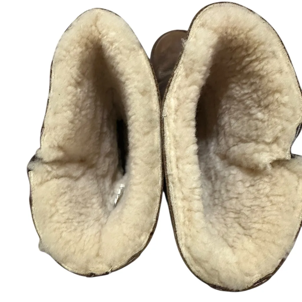 UGG leather shearling tall boots Sz 8 - Image 5