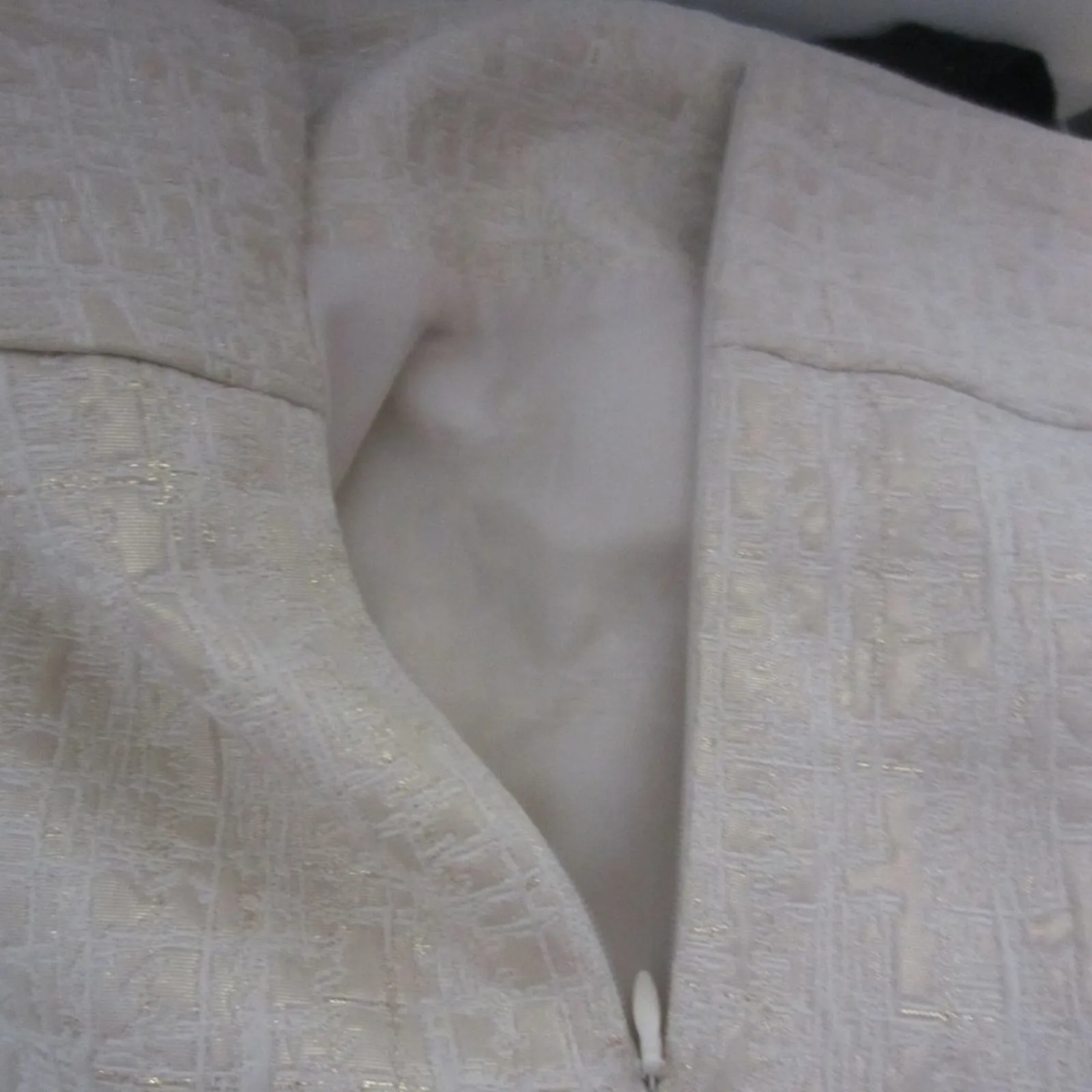 Chic Metallic Textured Gold Beige Mini Skirt Merona Size 4 - Image 7