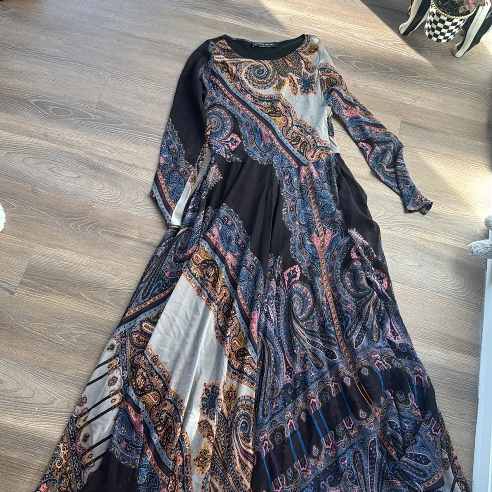 Excellent condition Etro silk paisley print maxi gown Size M - Image 7