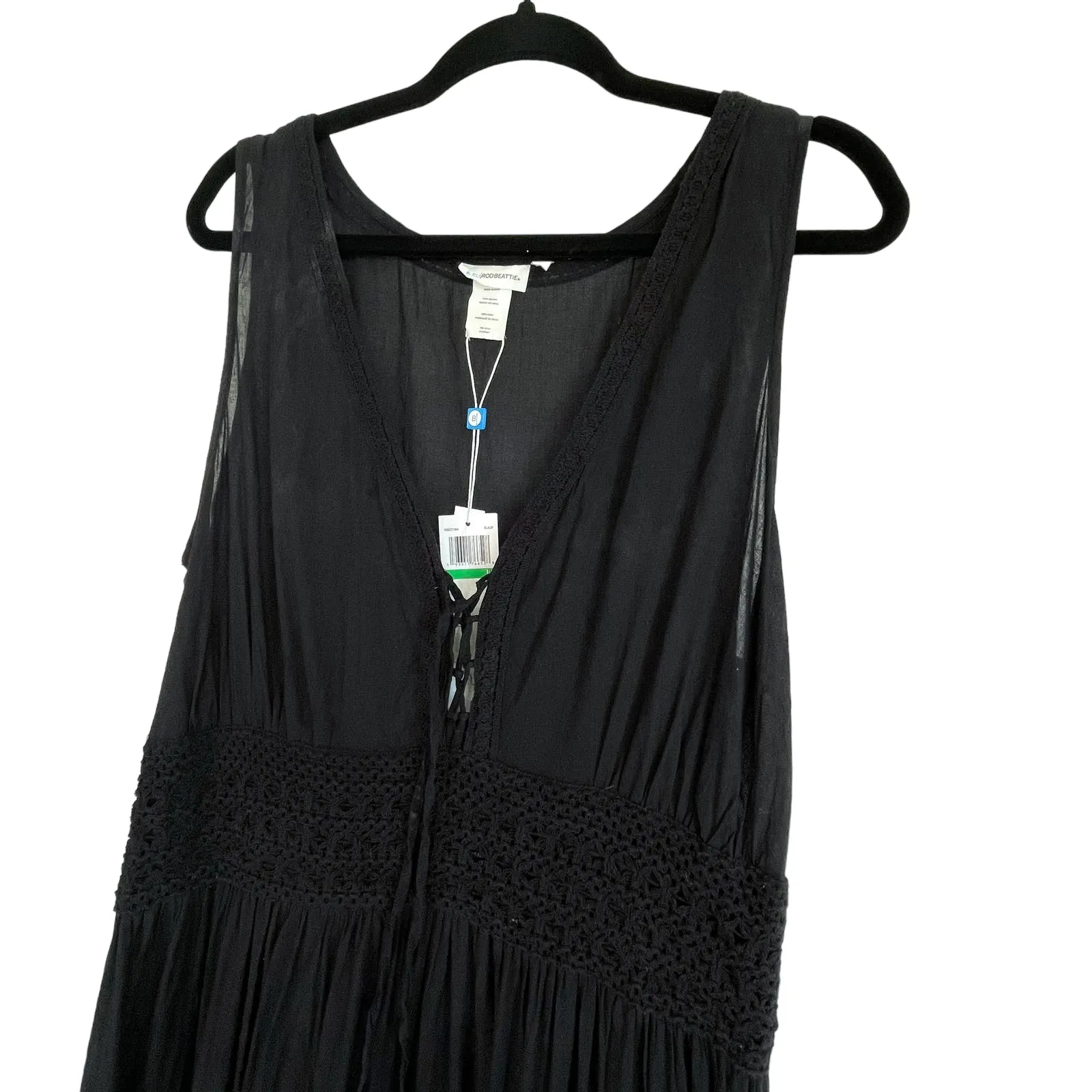 BLEU ROD BEATTIE Black India Bazaar Long Maxi Dress Cover Up - Image 8