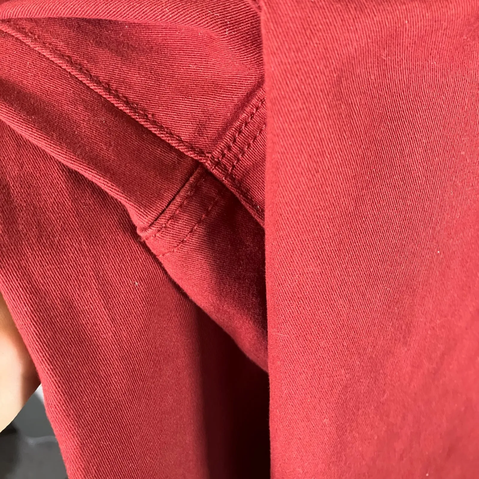 Gloria Vanderbilt Womens Size 8 Red Pull On Wide Leg Cropped Pants Casual Career - Image 5