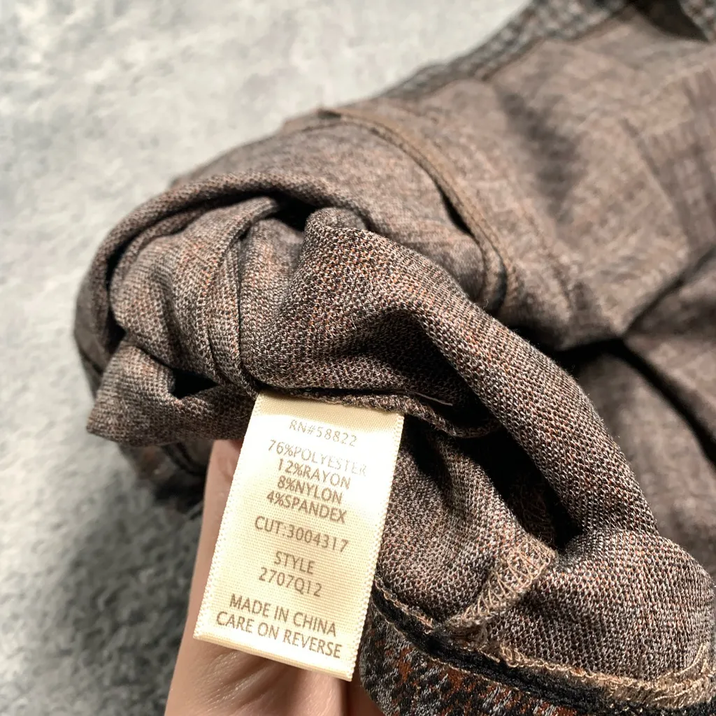 Max Studio  pleated plaid skirt XS NWT - Image 8