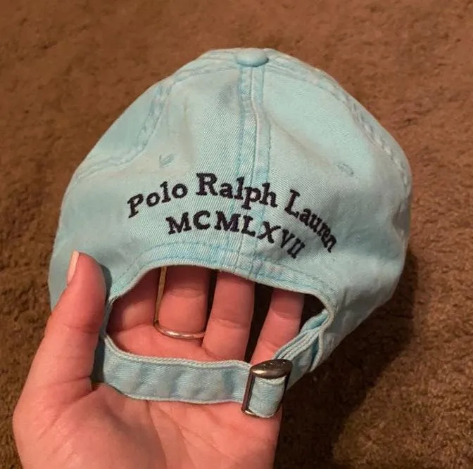 Ralph Lauren Baby Blue Baseball Cap - Image 2