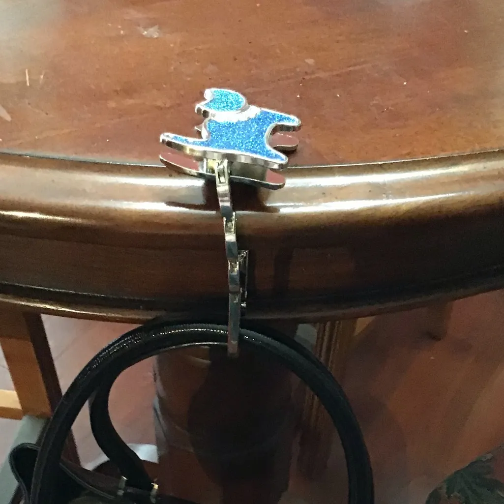 None Foldable Table Hooks Two Hearts Cat Shape Handbag Decorating - Image 6