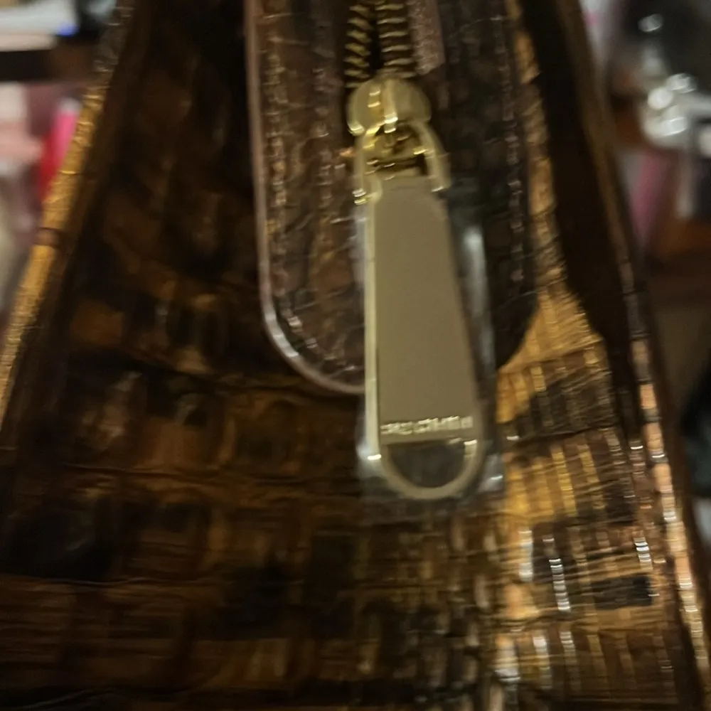 Brahmin Tia Tigers Eye Melbourne Tote Bag NWT Large Structured Shoulder Bag - Image 10