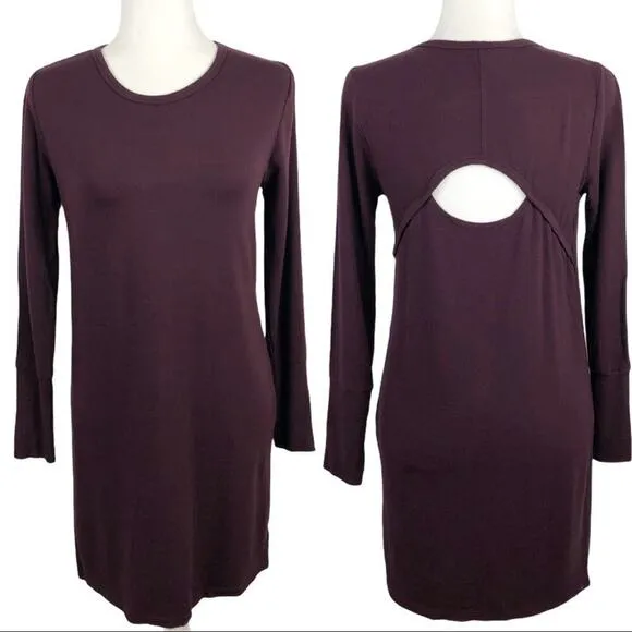 ATHLETA Crossover Sweatshirt Slouchy Boxy Long Sleeve Winter Dress XXS - Image 2
