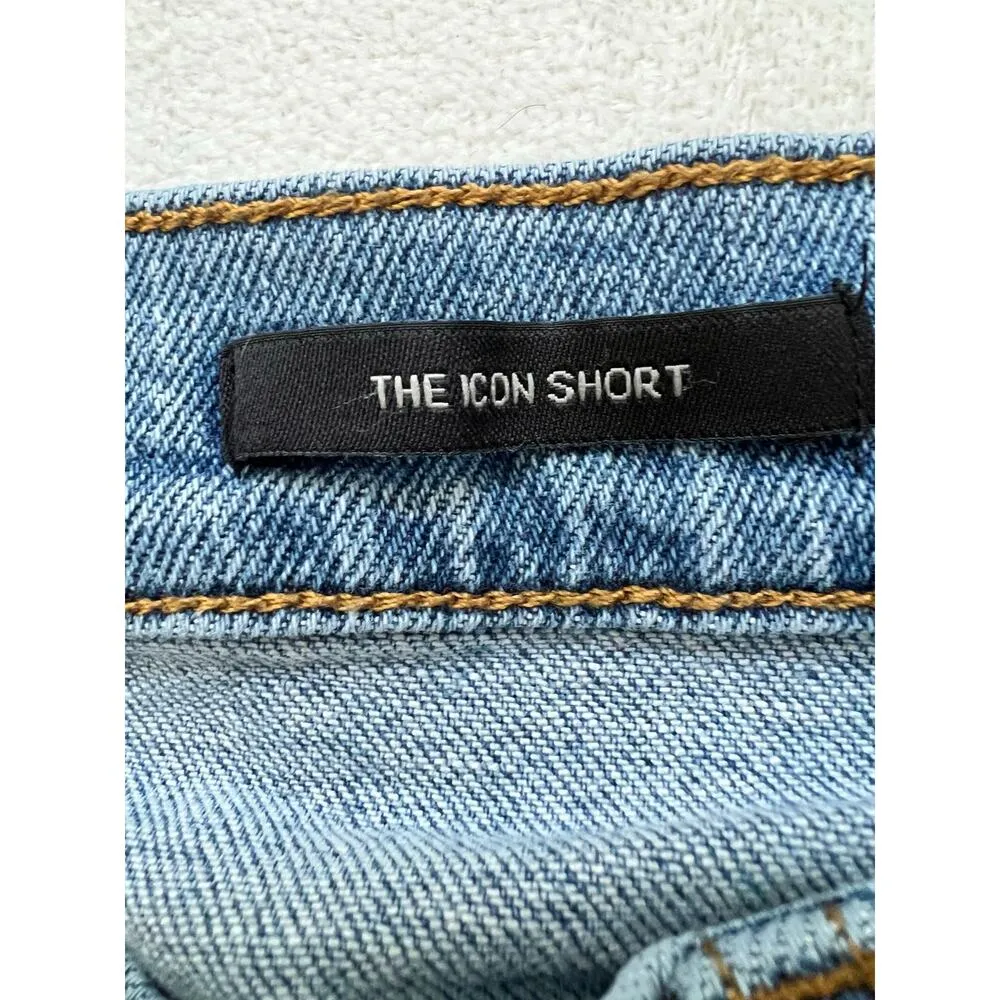 Kendall + Kylie The Icon Short Jess Skinny Mid-Rise Denim Shorts Size 9/29 - Image 2