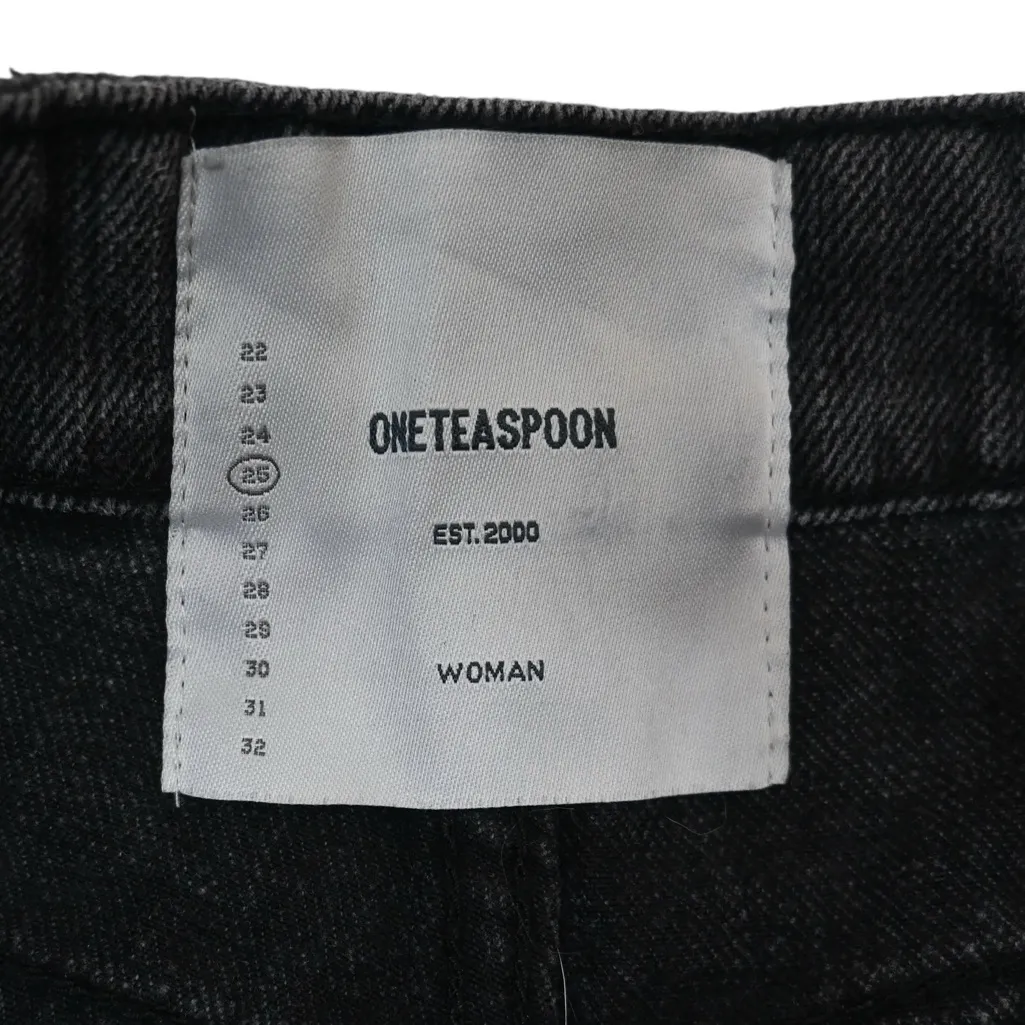 One Teaspoon Women's 25 High Waist Bandits Jean Shorts - Image 9