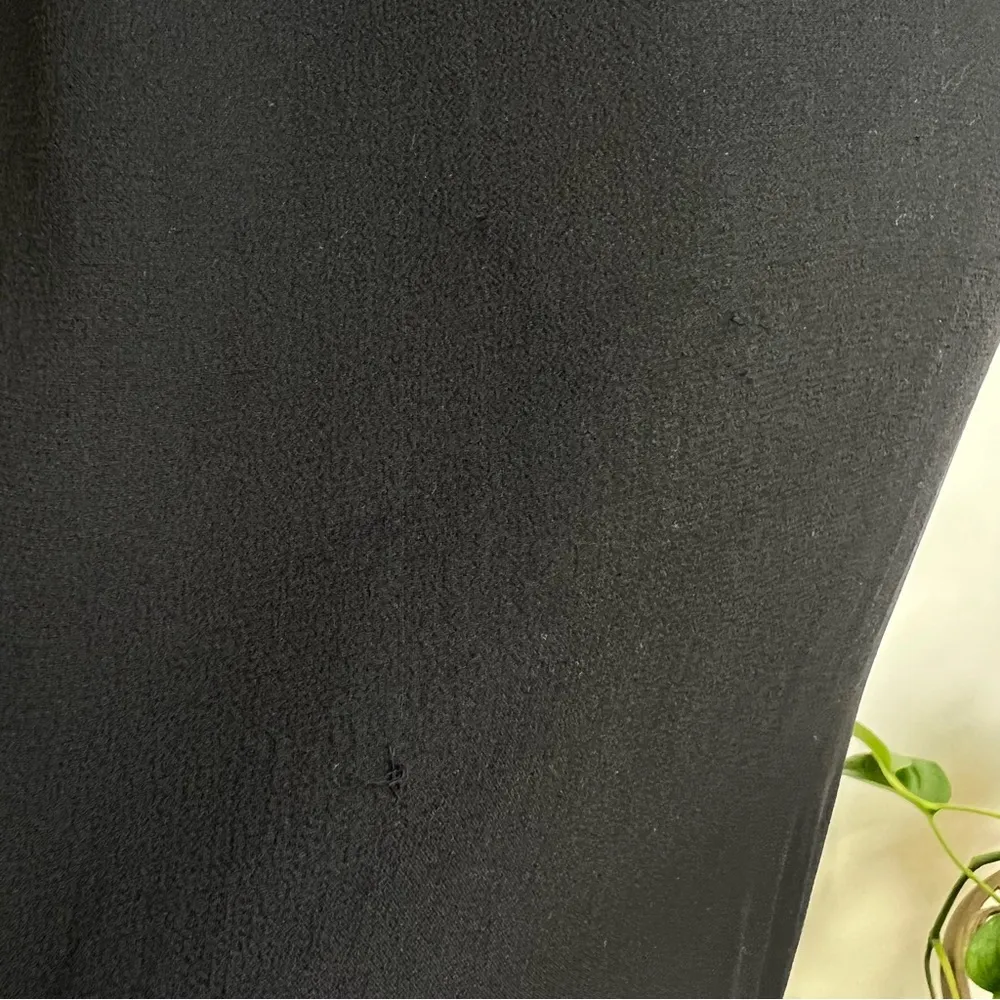 Silk Halter Black Maxi Evening Dress with Handkerchief Hemline silk - Image 12