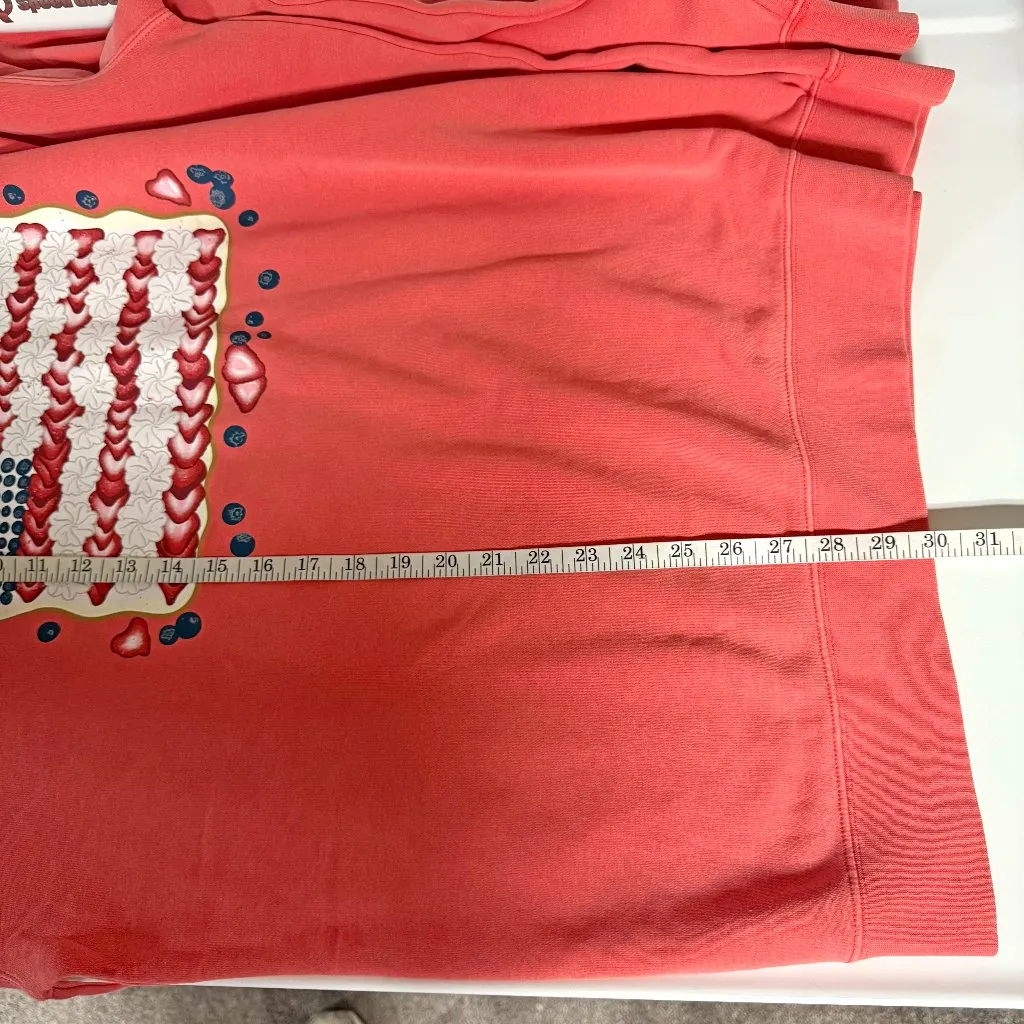 Living Fully Co. Liberty Sweatshirt Red Size XL - Image 14