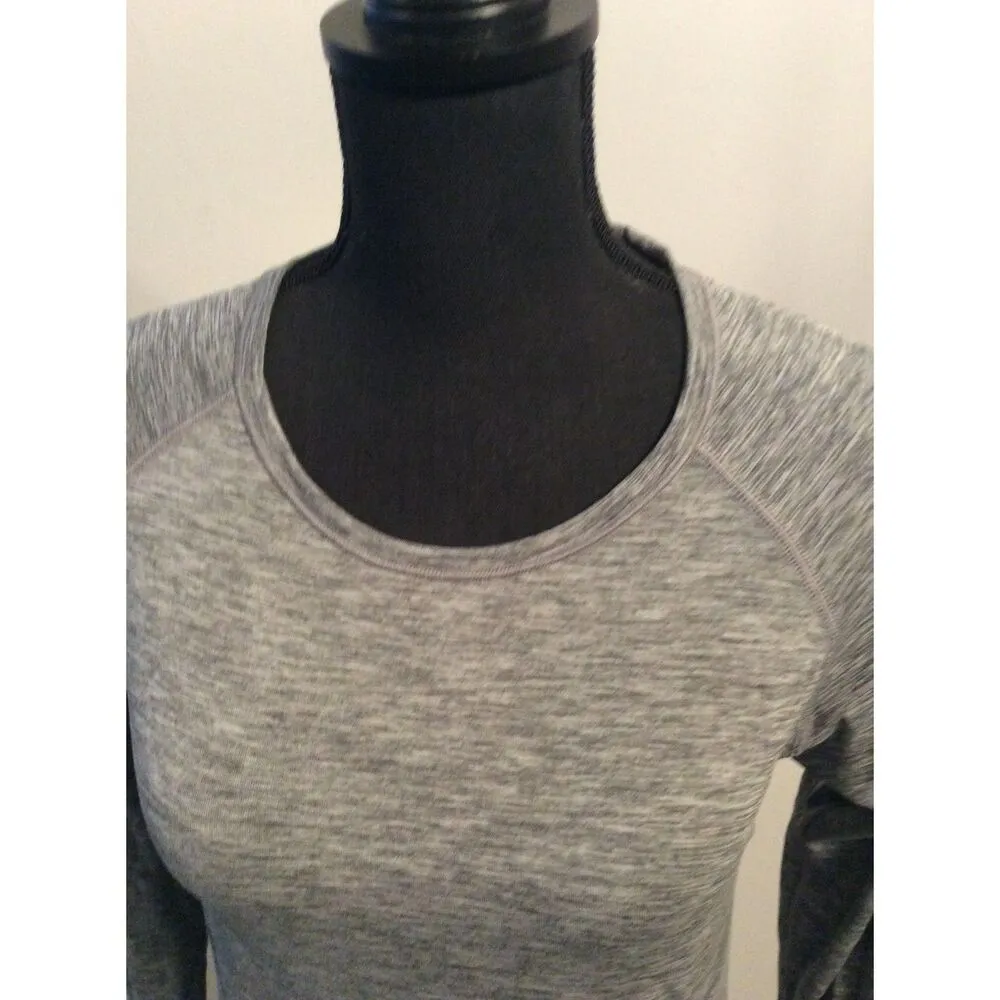 Victoria's Secret VS Sports Large L Long sleeve Work Out Top Gray - Image 5