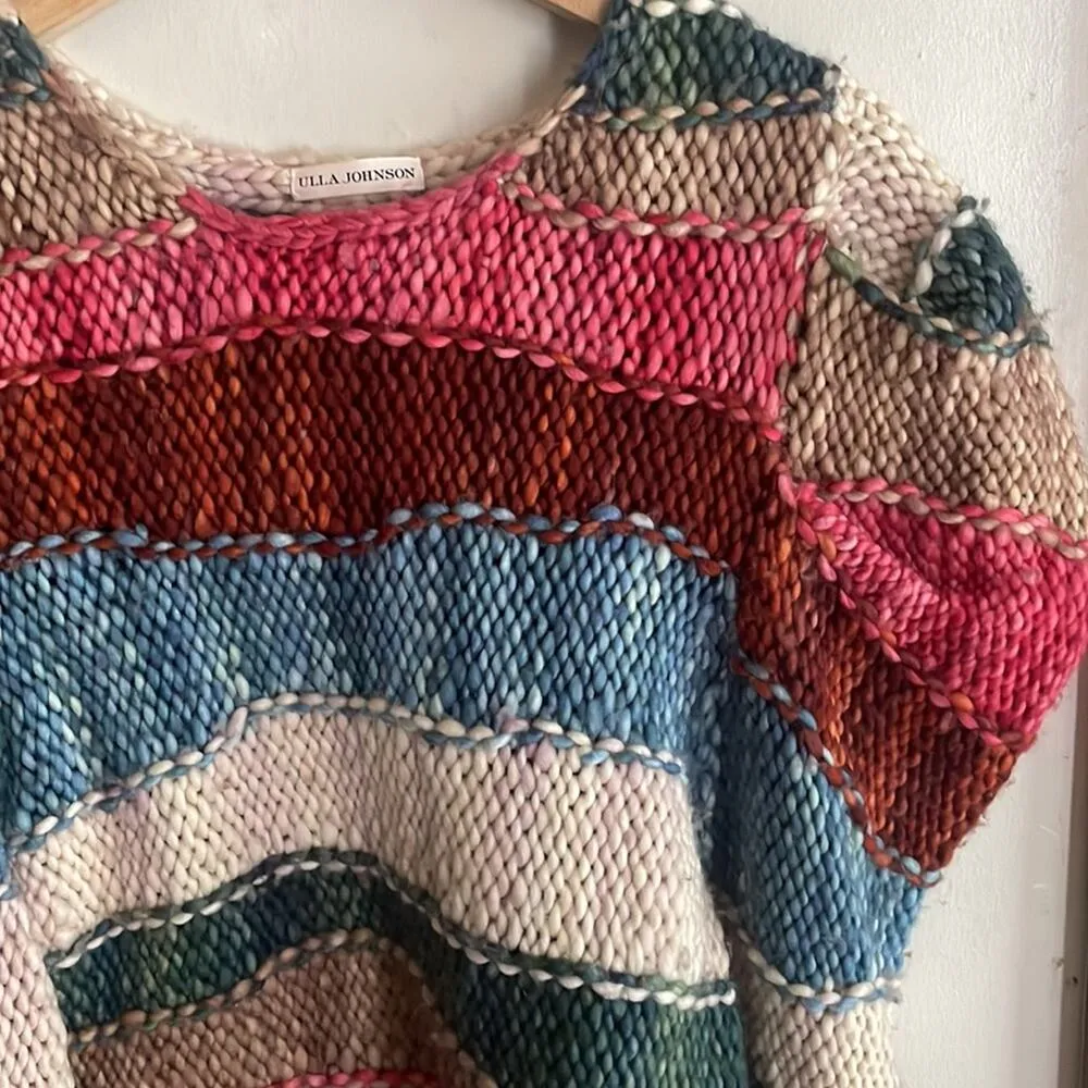 Ulla Johnson Violeta Knit Wool Sweater Paradise - Image 4