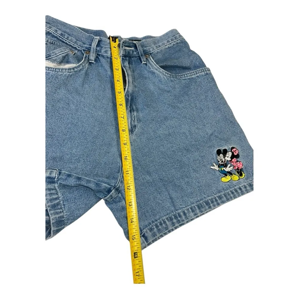 Vintage Mickey & Minnie Mouse Denim Shorts Size 5 Jerry Leigh 100% Cotton. - Image 3