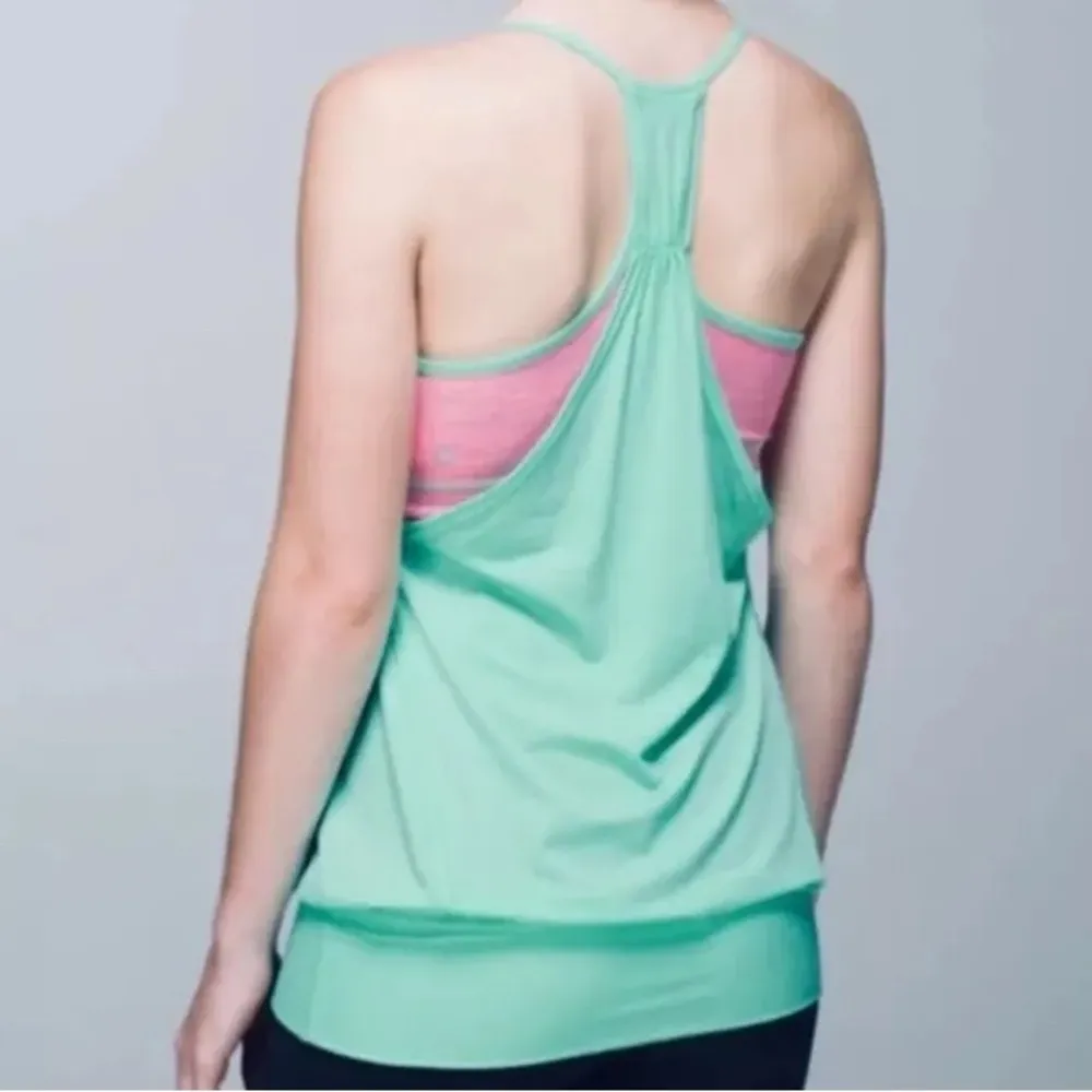 Lululemon No Limits Tank size 6 In Opal/Pink - Image 9