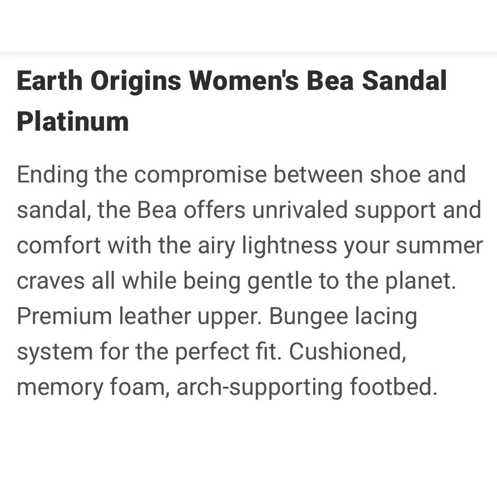 Earth Origins Bea Comfort Gladiator Slip on Sandals Shoes metallic Platinum 12 - Image 11