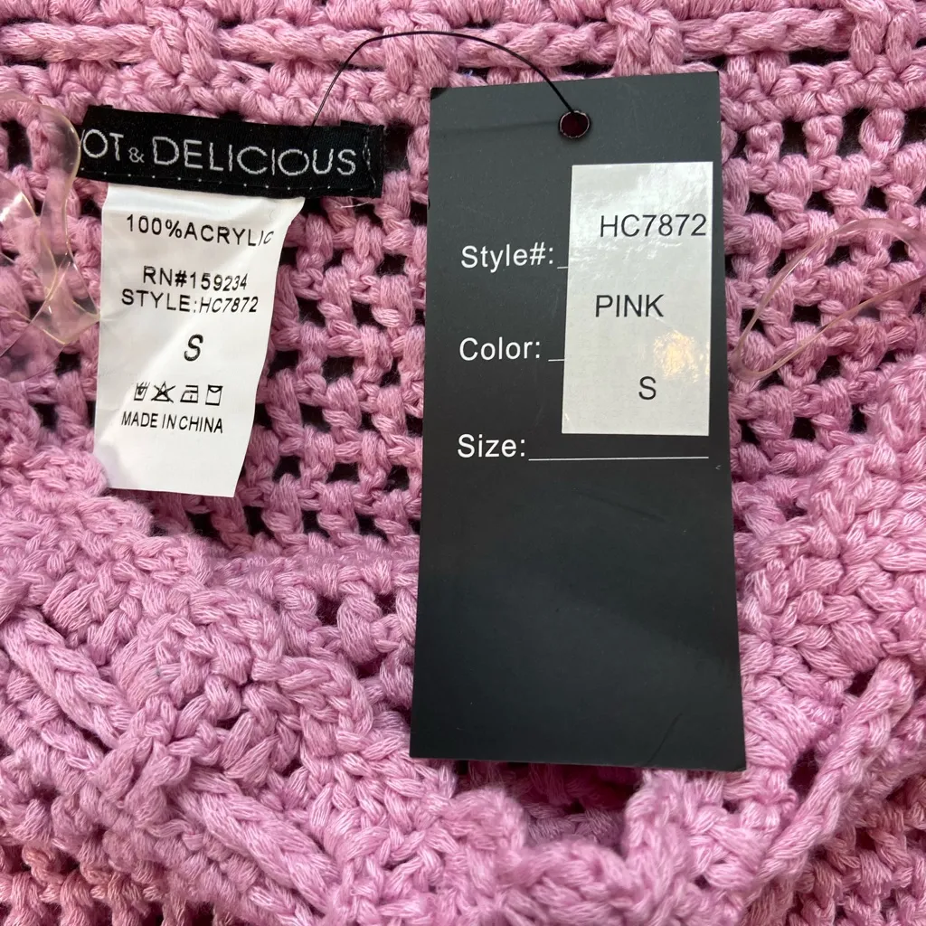 Hot & Delicious Crochet Bathing Suit top and Skirt size Small, New‎ With Tag - Image 2