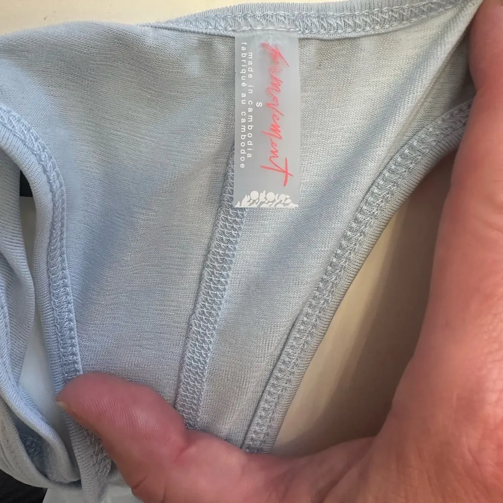 FP Movement by Free People Lt Blue Sleeveless Romper Activewear Racerback NWOT - Image 7