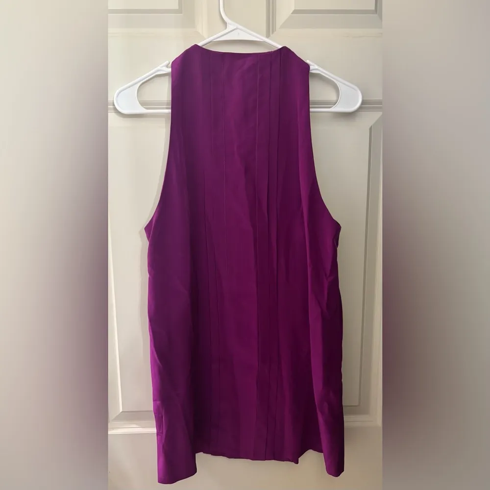 Alexander Wang 100% Silk Tunic Top in Purple, Size 8 - Image 7