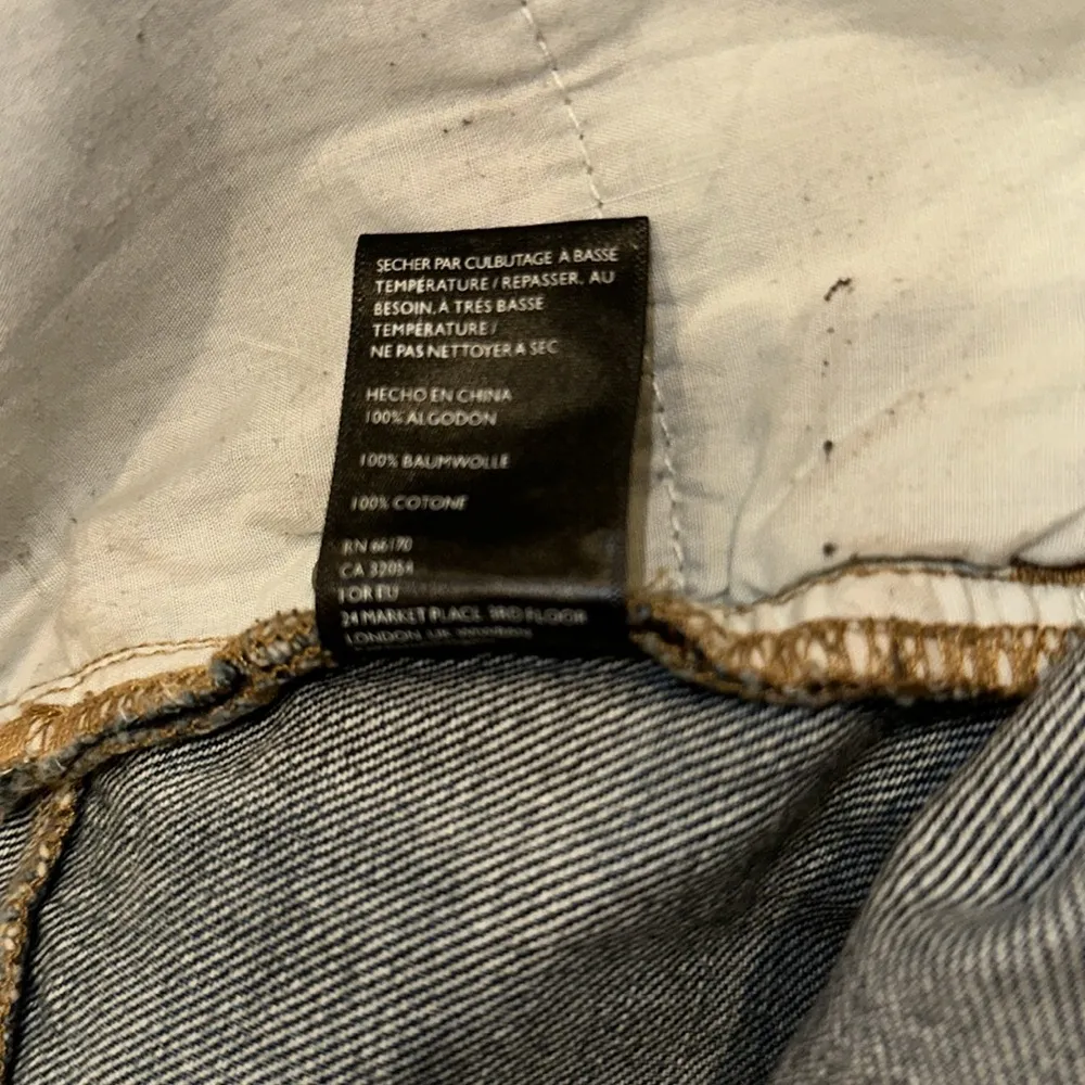 BDG‎ Floral Denim Patchwork Asymmetrical Bohemian Mini Skirt Size LARGE - Image 9