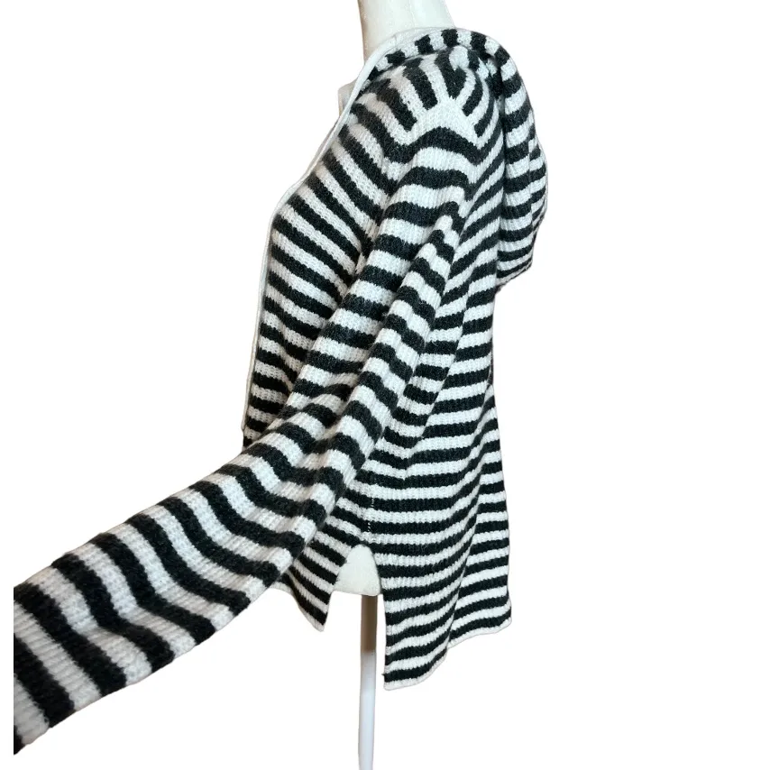 Gap wool acrylic blend striped hoodie size S - Image 3