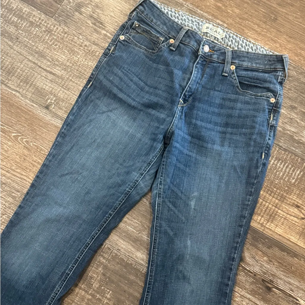 Ariat Real Denim Womens Mid High  Bootcut Jeans 33 R Stretch Western Cowgirl - Image 3