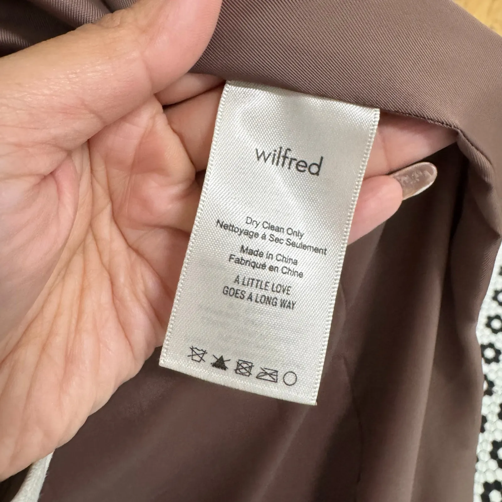 Aritizia Wilfred Cocoon Coat in Blush Pink - Image 5