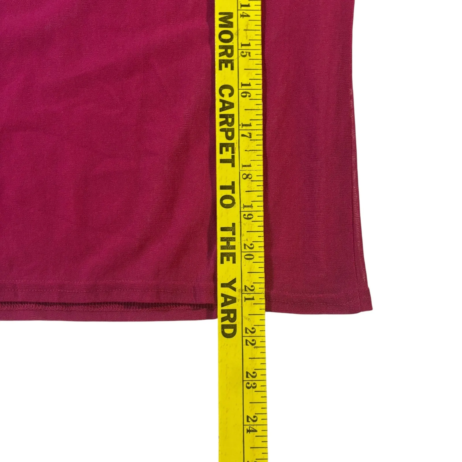 NY&CO‎ Floral Embroidered Mesh Top Pink Sheer Blouse Y2K Womens Medium - Image 7