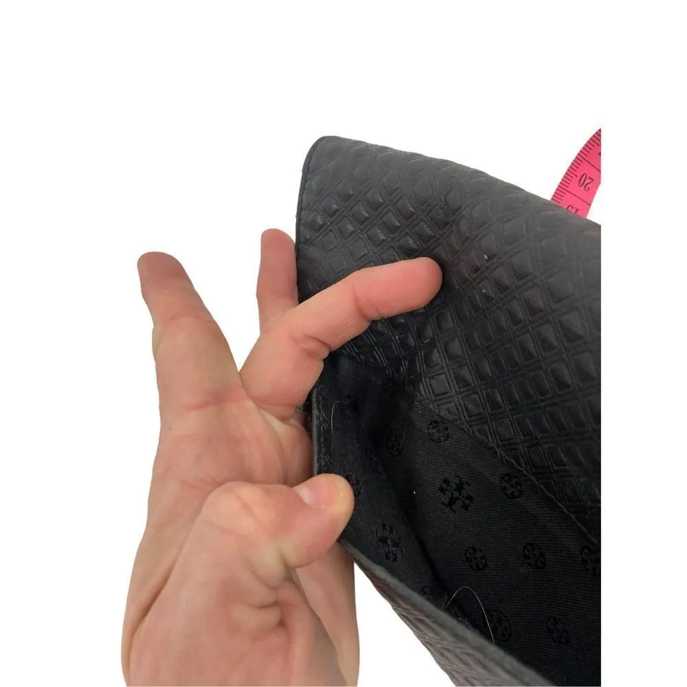 Tory Burch Marion Embossed black leather long envelope wallet - Image 6