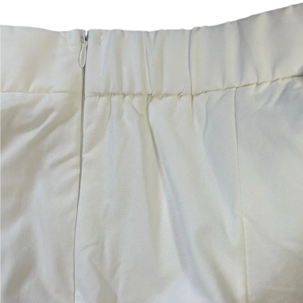 SHEIN High Rise White Wide Leg Pants with Build in Shorts - Image 5