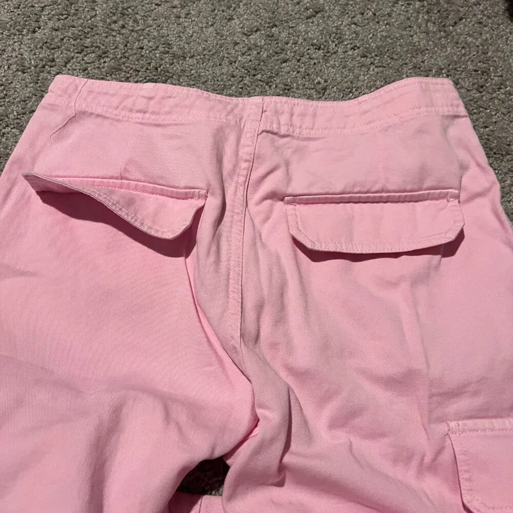 Zara bubblegum pink cargo jeans 6 - Image 10