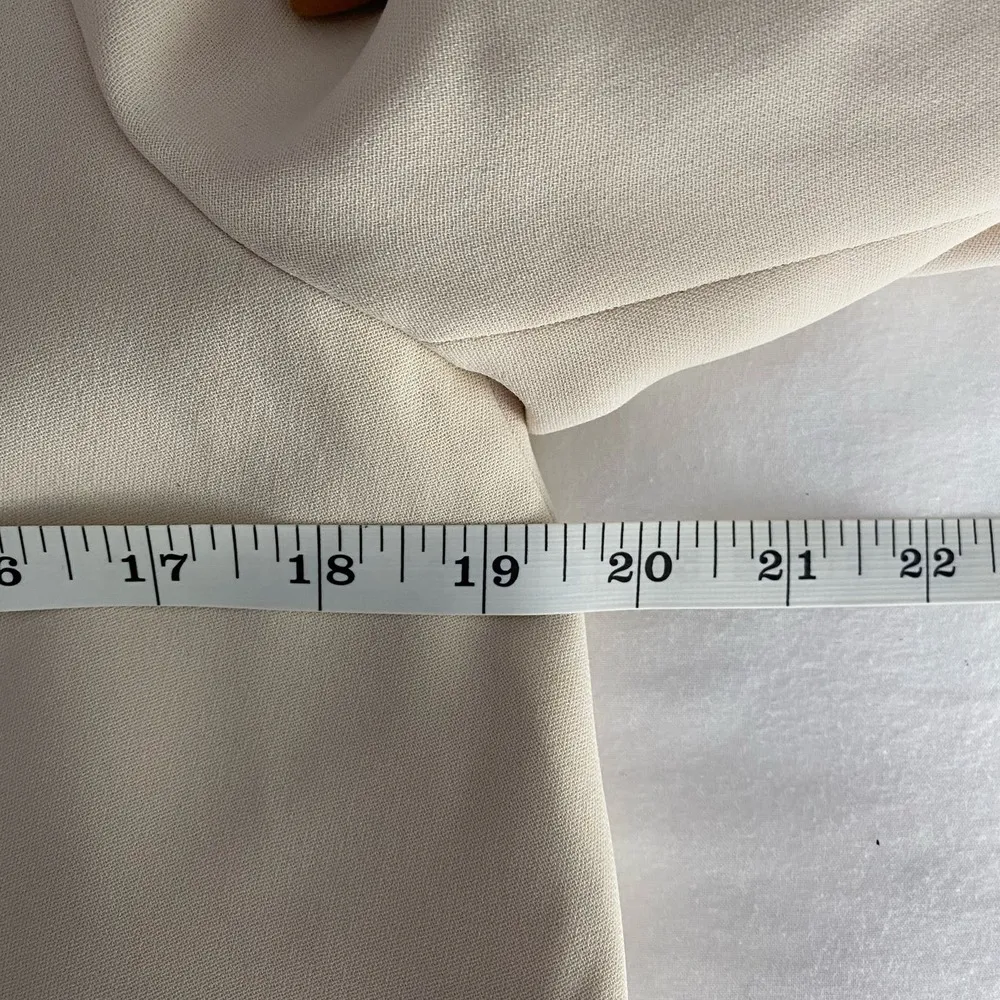 Alice + Oliva Cream Off White Black Oliver Draped Lapel Blazer Women's Size 6 - Image 7