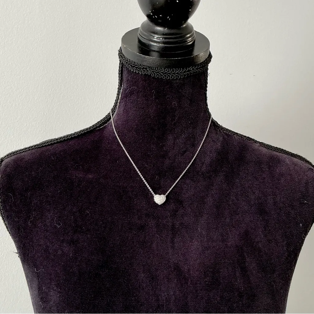 BEAUTIFUL  LOVELY HEART SWAROVSKI necklace💖💖💖 - Image 9