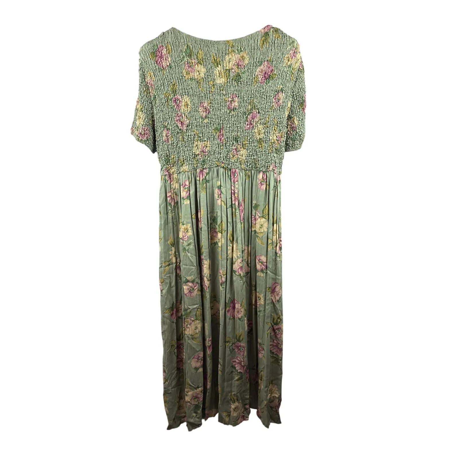 Women’s Jeffrey & Dara Size 18 Green Floral Maxi Dress - Image 3
