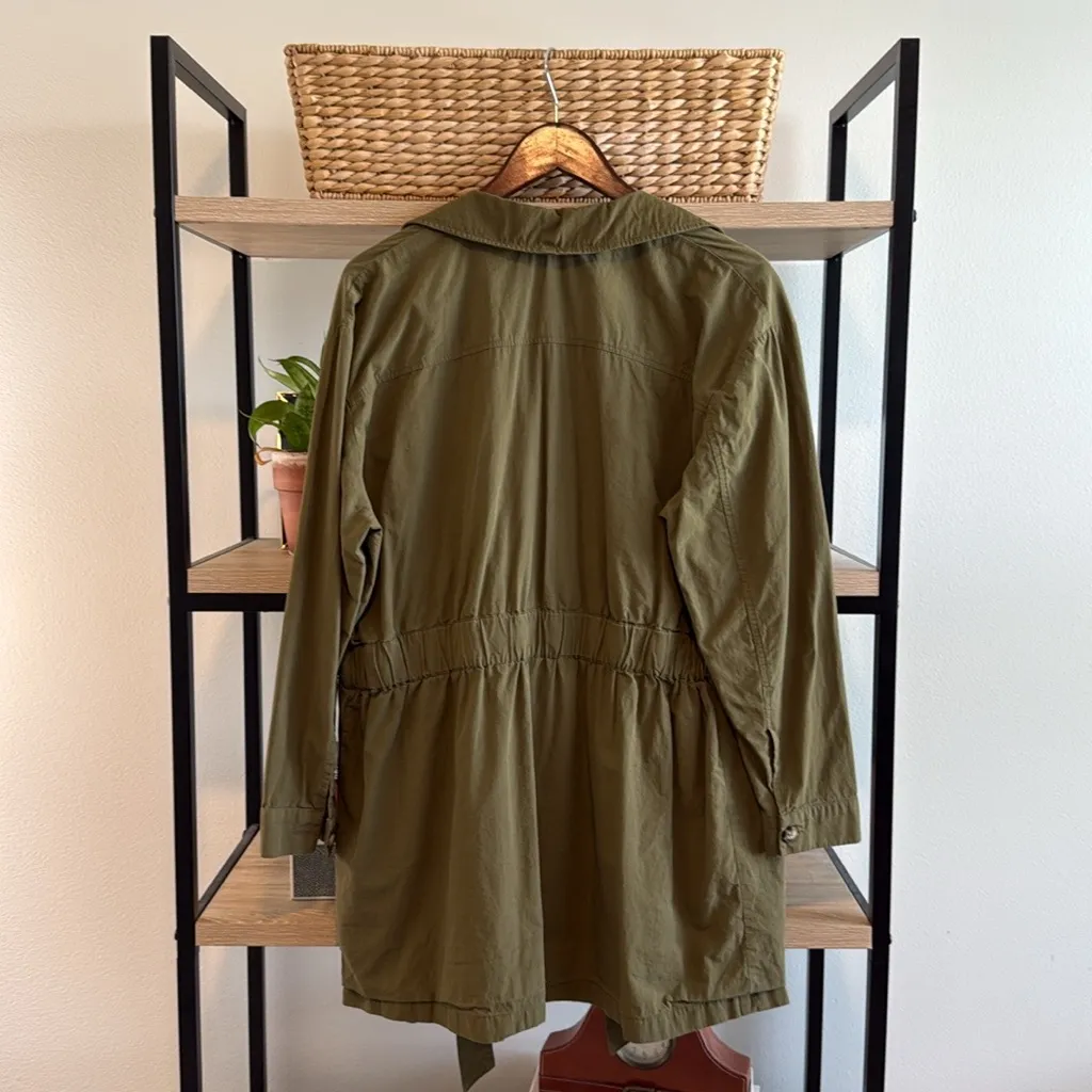 Zara Belted Spring/Fall Utility Trench Jacket Coat, L - Image 4