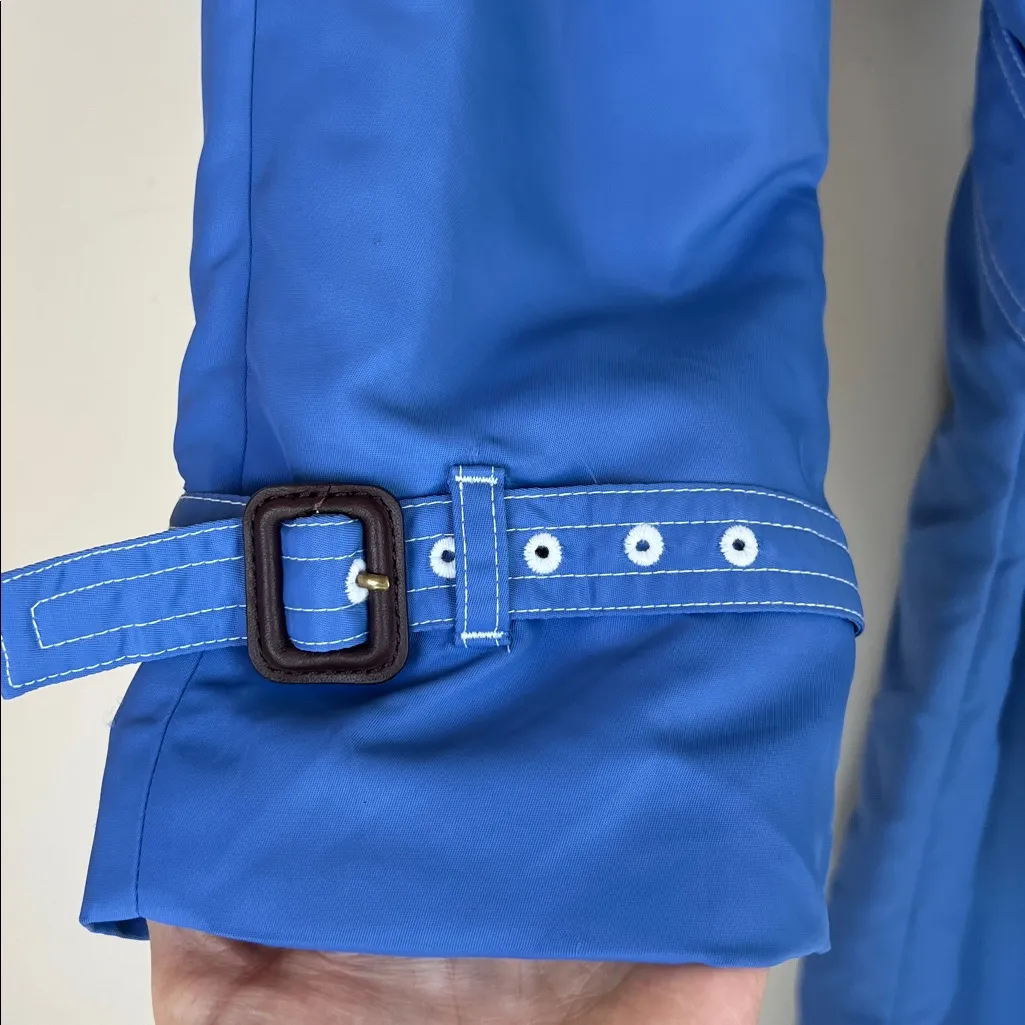 J. Crew Trench Coat Long Waterproof Lightweight Size 4 - Image 4