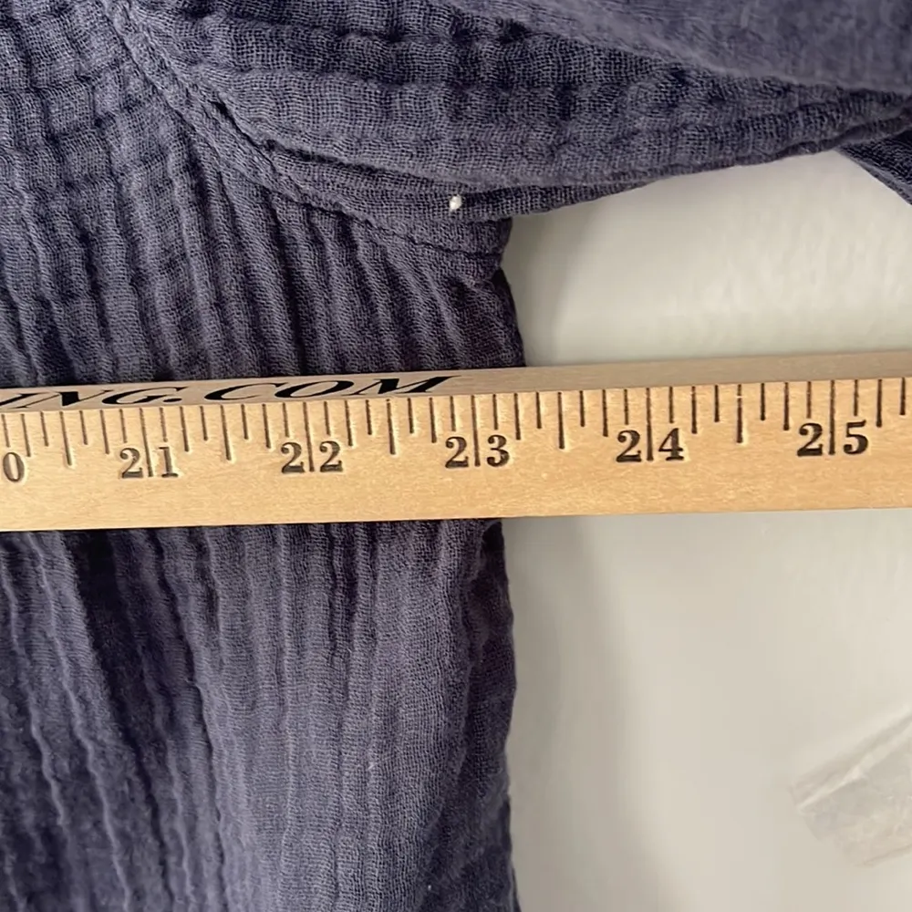 Free People We the Free Cozy Dreams Tops Color is Navy Oversized Size Me… - Image 10