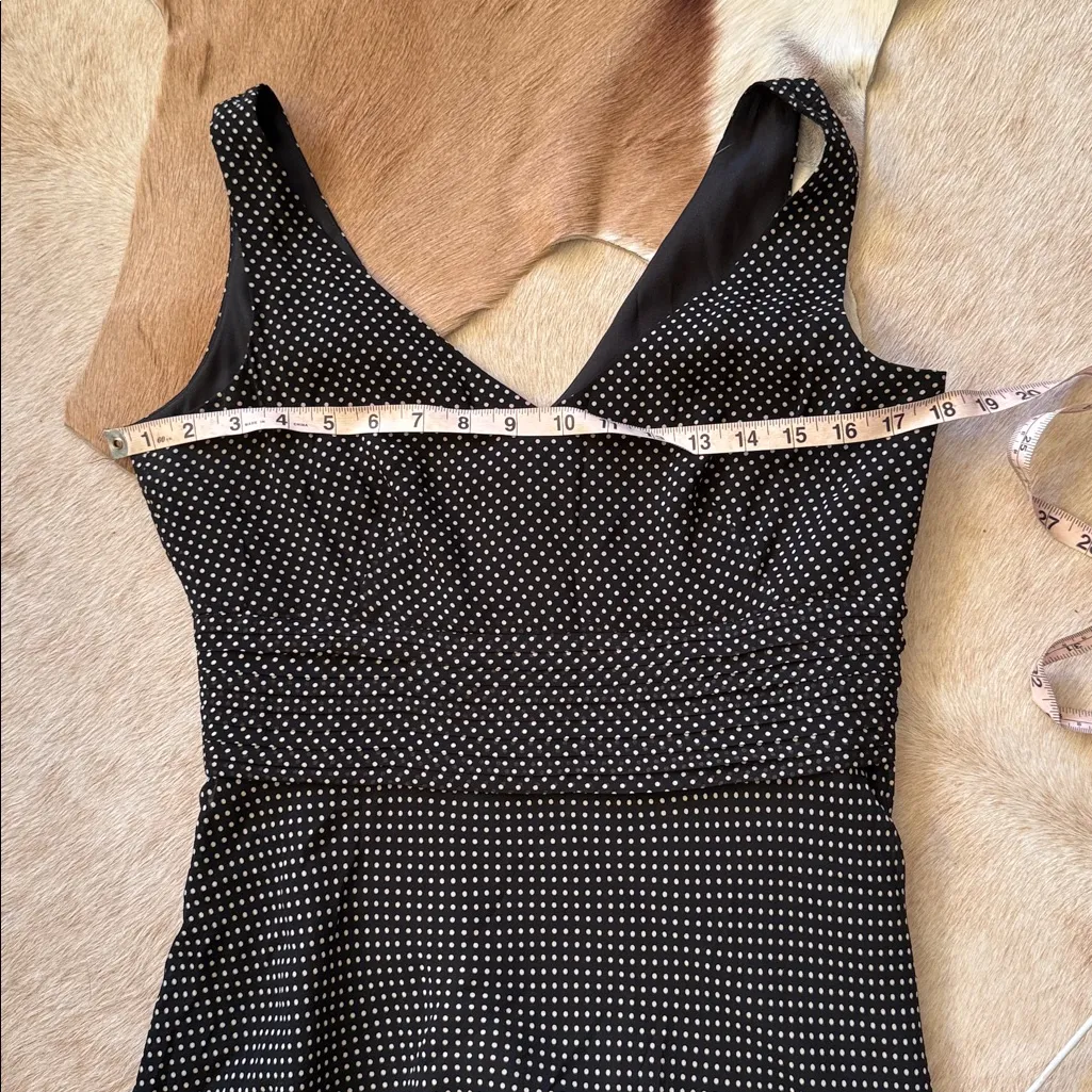 Ann Taylor Black Silk polka dot dress - Image 6